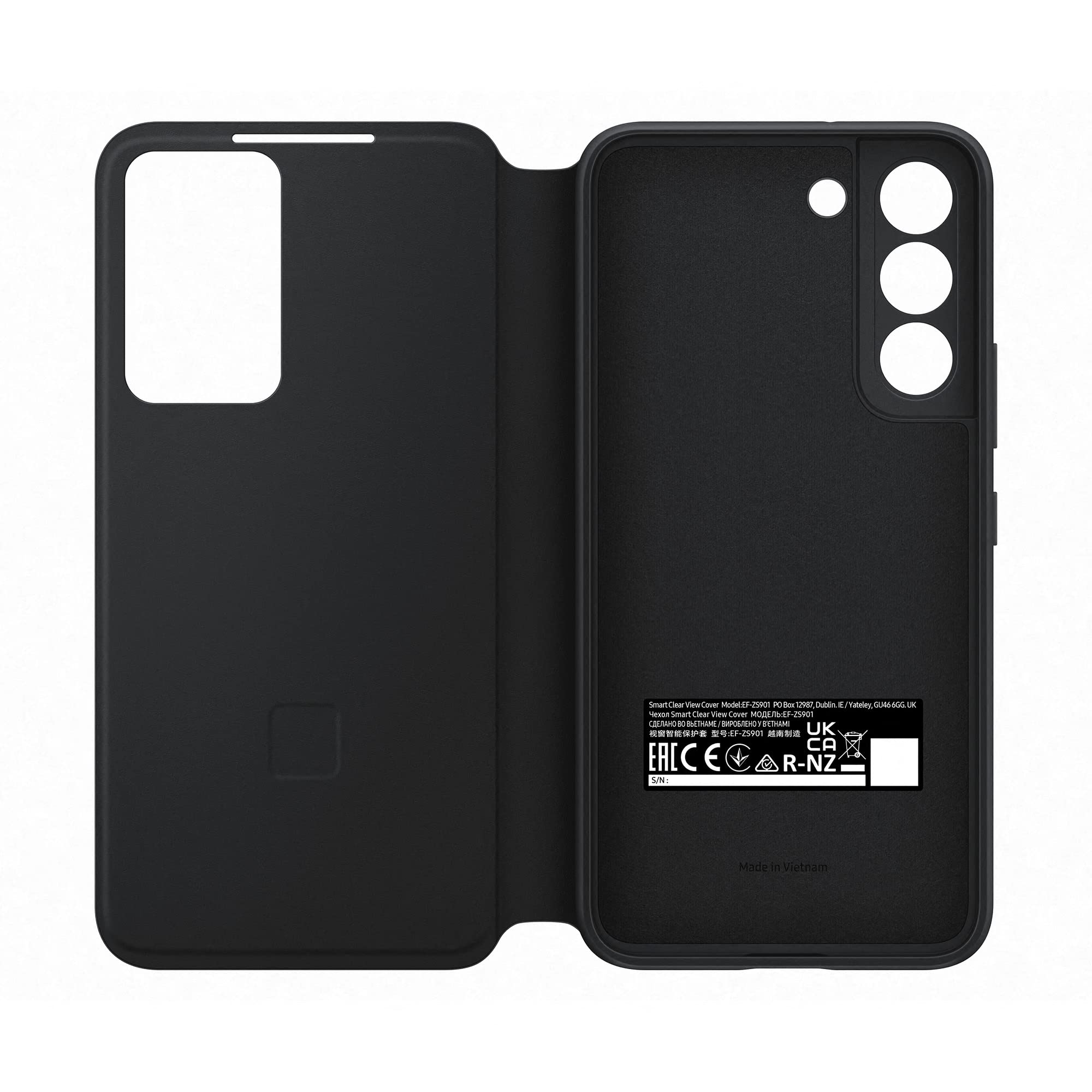 Foto 6 pulgar | Funda Smart Clear View para Samsung S22 Negro - Venta Internacional