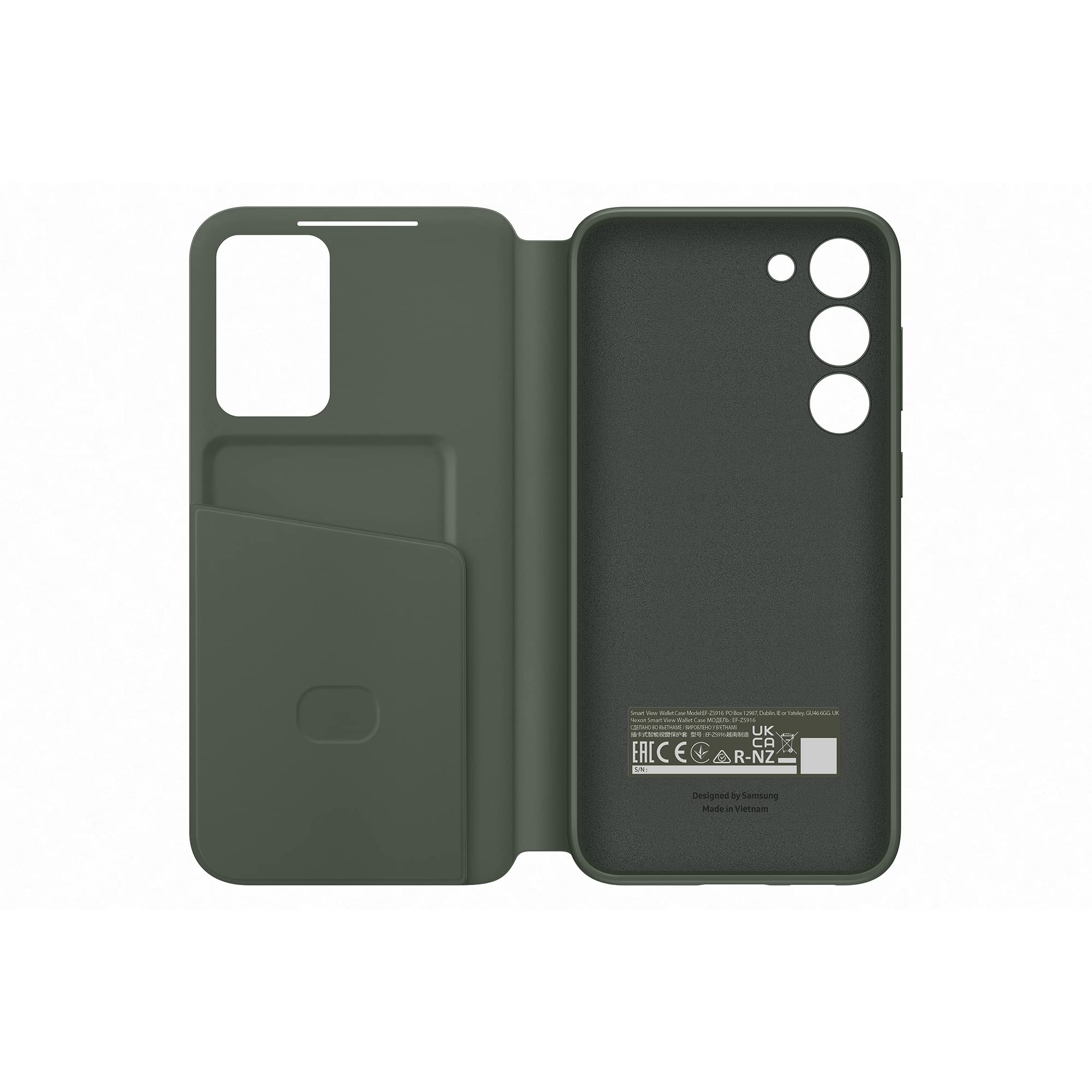 Foto 6 pulgar | Funda Tipo Cartera Smart View para Samsung Galaxy S23+ Caqui - Venta Internacional