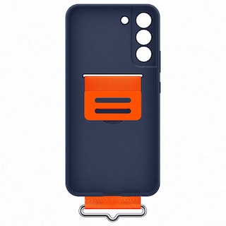 Foto 2 | Funda de Silicona para Samsung S22+ con Correa Azul Marino - Venta Internacional