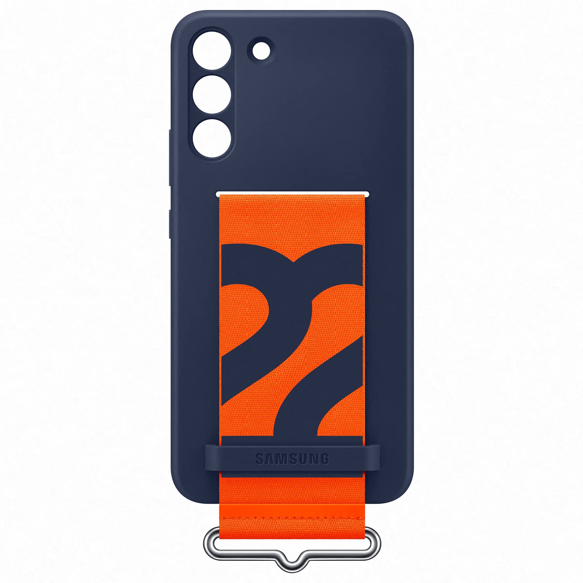 Foto 4 pulgar | Funda de Silicona para Samsung S22+ con Correa Azul Marino - Venta Internacional
