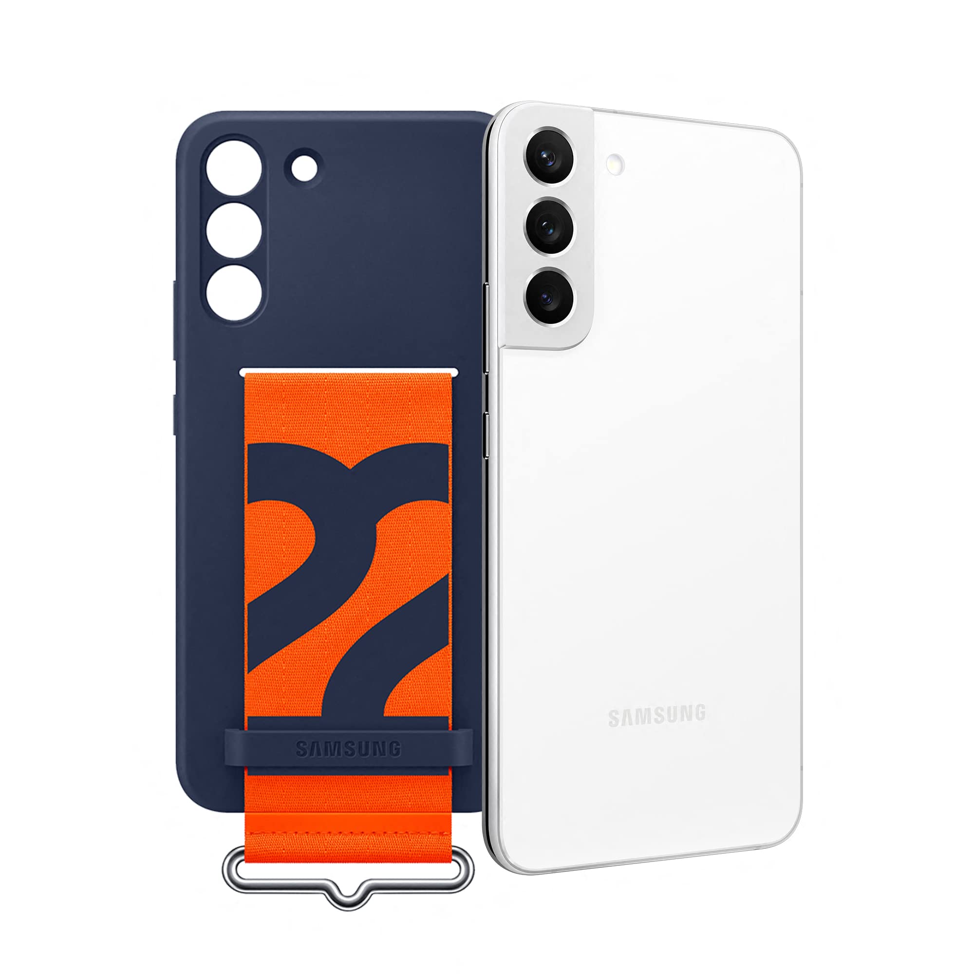 Foto 5 pulgar | Funda de Silicona para Samsung S22+ con Correa Azul Marino - Venta Internacional