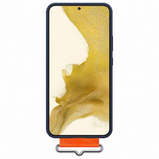 Foto 5 | Funda de Silicona para Samsung S22+ con Correa Azul Marino - Venta Internacional
