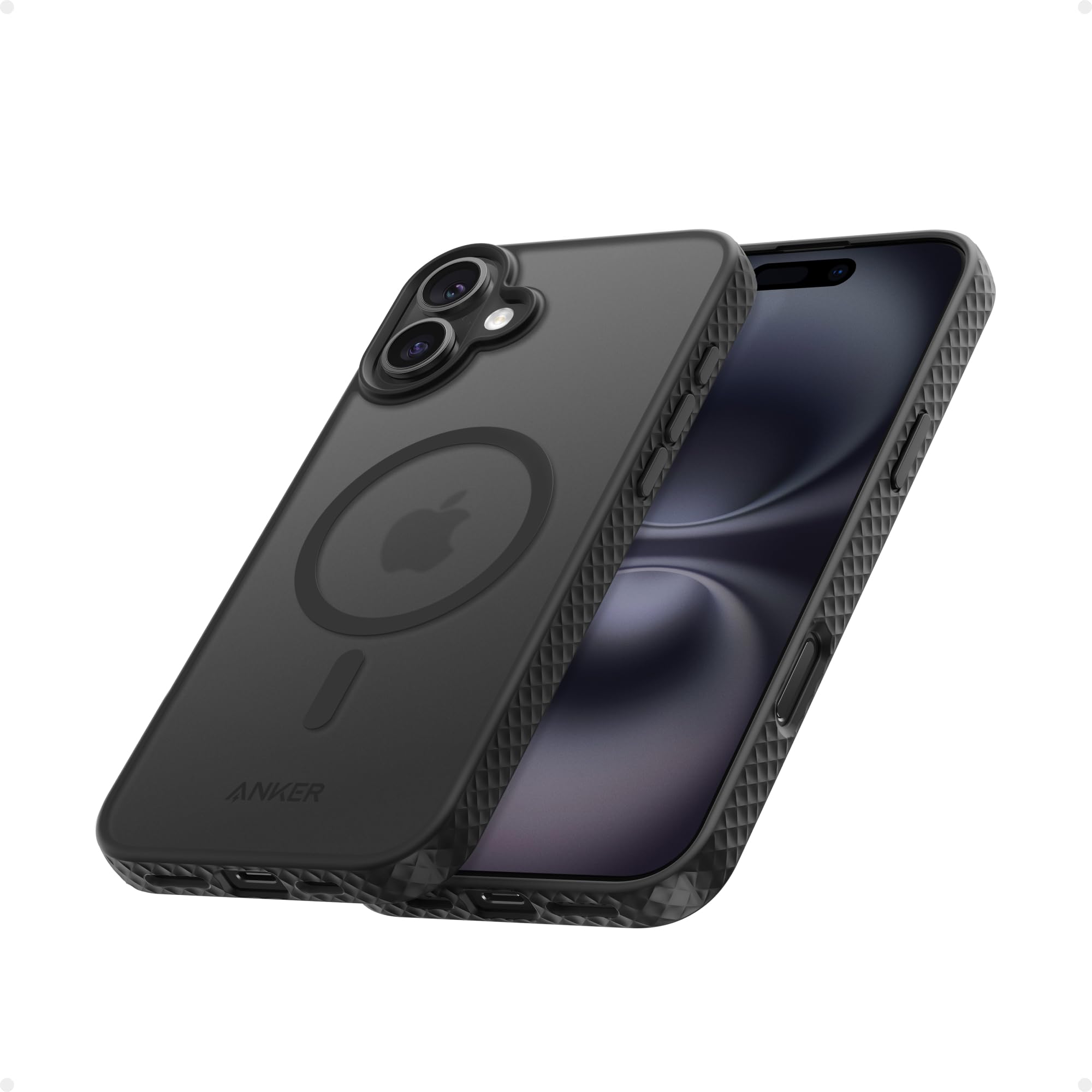 Foto 2 pulgar | Funda Magnética Mate Anker Maggo Para Iphone 16 Plus, Color Negro - Venta Internacional.