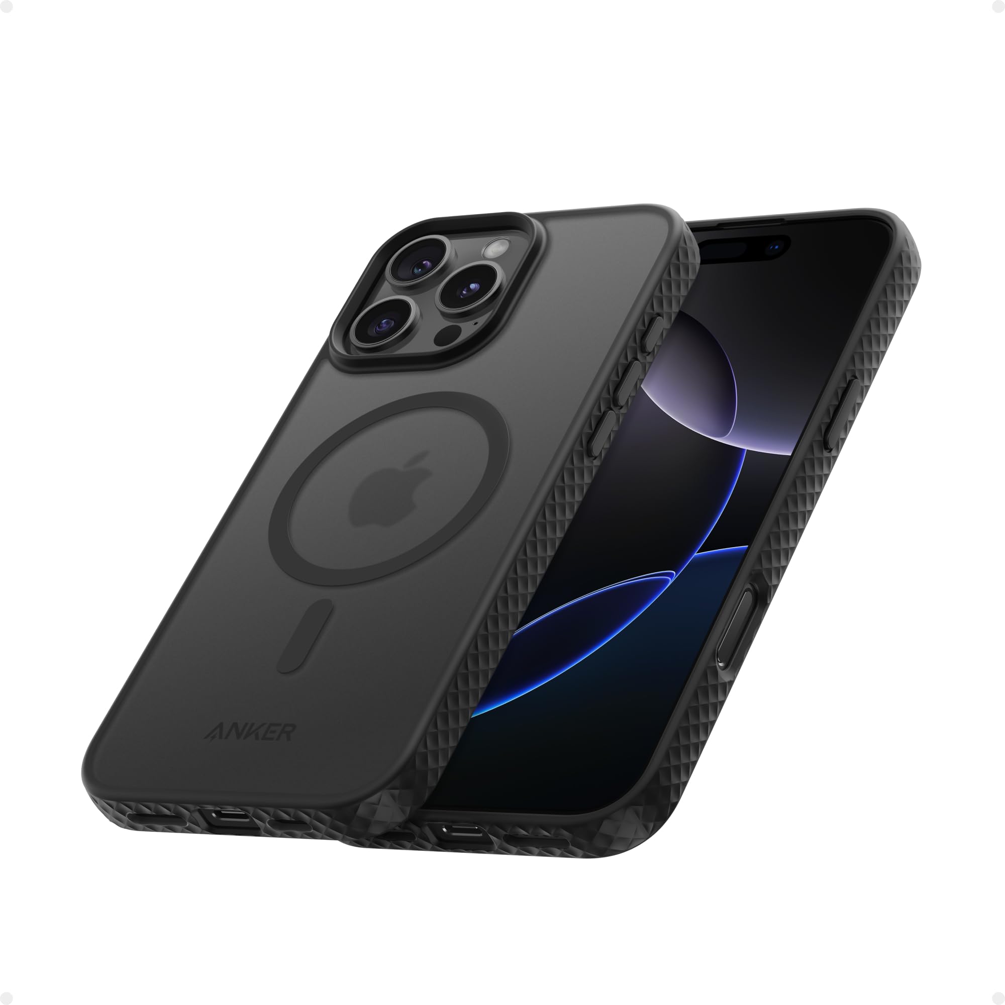 Foto 2 pulgar | Funda De Teléfono Anker Maggo Maggo Matte Magnetic Para Iphone 16 Pro Black - Venta Internacional.