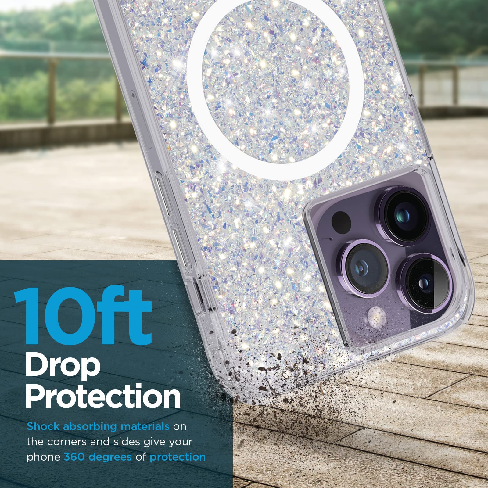 Foto 4 pulgar | Funda Para Teléfono Case-mate Iphone 14 Pro Max Twinkle Stardust - Venta Internacional.