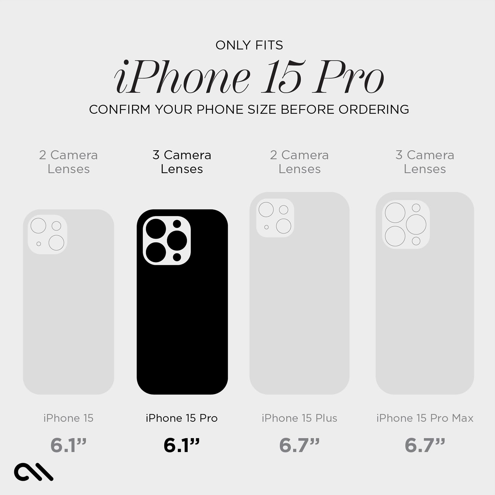 Foto 3 pulgar | Funda De Silicona Case-mate Para Iphone 15 Pro, Color Beige - Venta Internacional.