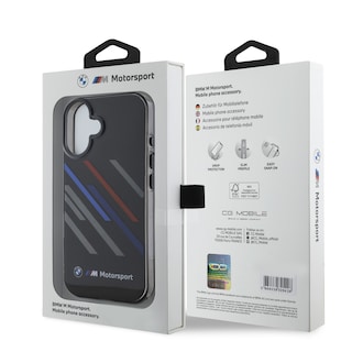 Foto 8 | Funda Bmw Rayas Para Iphone 16 Pro Max - Negro Original