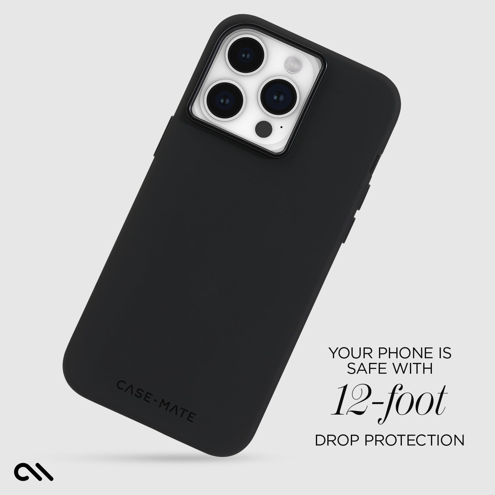 Foto 4 pulgar | Funda De Teléfono Case-mate Iphone 15 Pro Max De Silicona Negra - Venta Internacional.