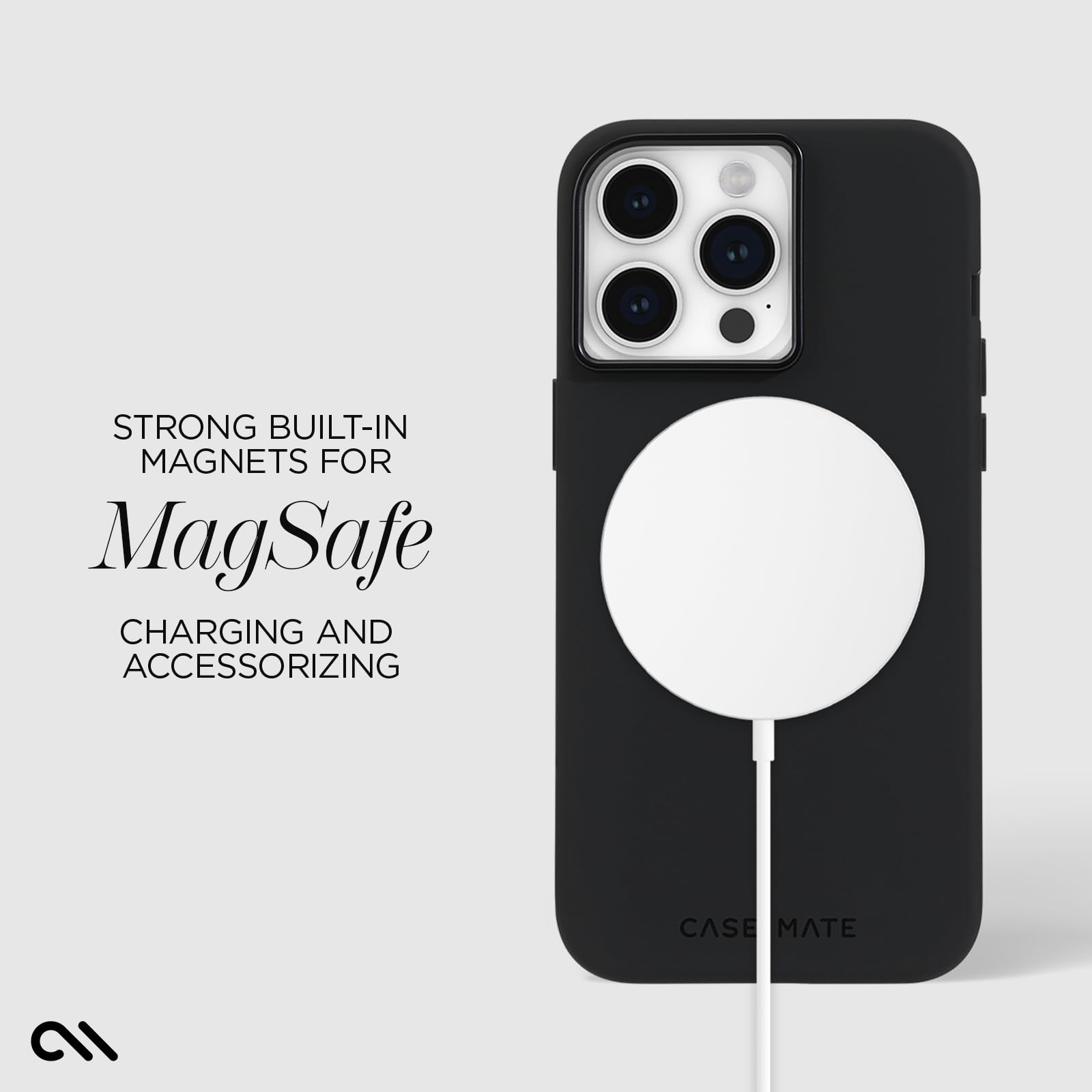 Foto 5 pulgar | Funda De Teléfono Case-mate Iphone 15 Pro Max De Silicona Negra - Venta Internacional.
