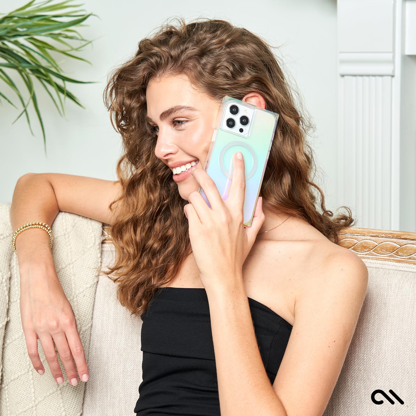 Foto 7 | Funda Para Teléfono Case-mate Blox Iphone 15 Pro Iridiscente Rainbow - Venta Internacional.