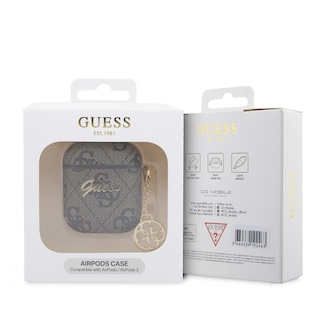 Foto 3 | Funda Guess 4g Para Airpods 1/2 - Café Original