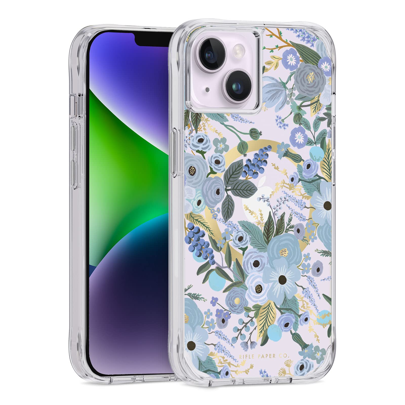 Foto 2 pulgar | Funda Para Teléfono Case-mate Rifle Paper Co. Iphone 14/13 De 6.1 Pulgadas, Azul - Venta Internacional.