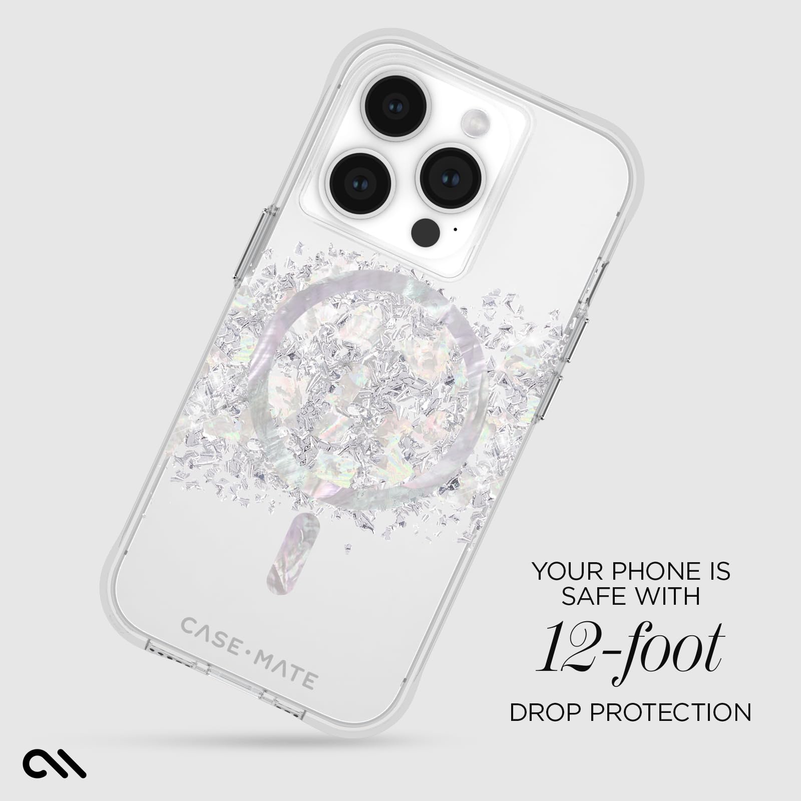 Foto 4 pulgar | Funda Para Teléfono Case-mate Iphone 15 Pro Touch Of Pearl Con Magsafe - Venta Internacional.