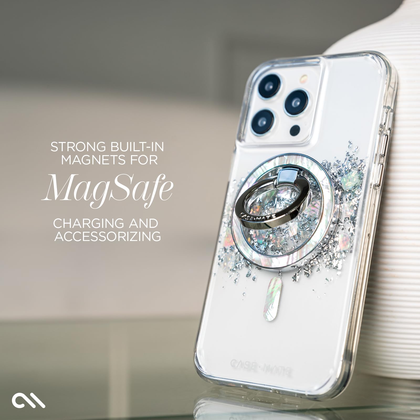 Foto 5 pulgar | Funda Para Teléfono Case-mate Iphone 15 Pro Touch Of Pearl Con Magsafe - Venta Internacional.