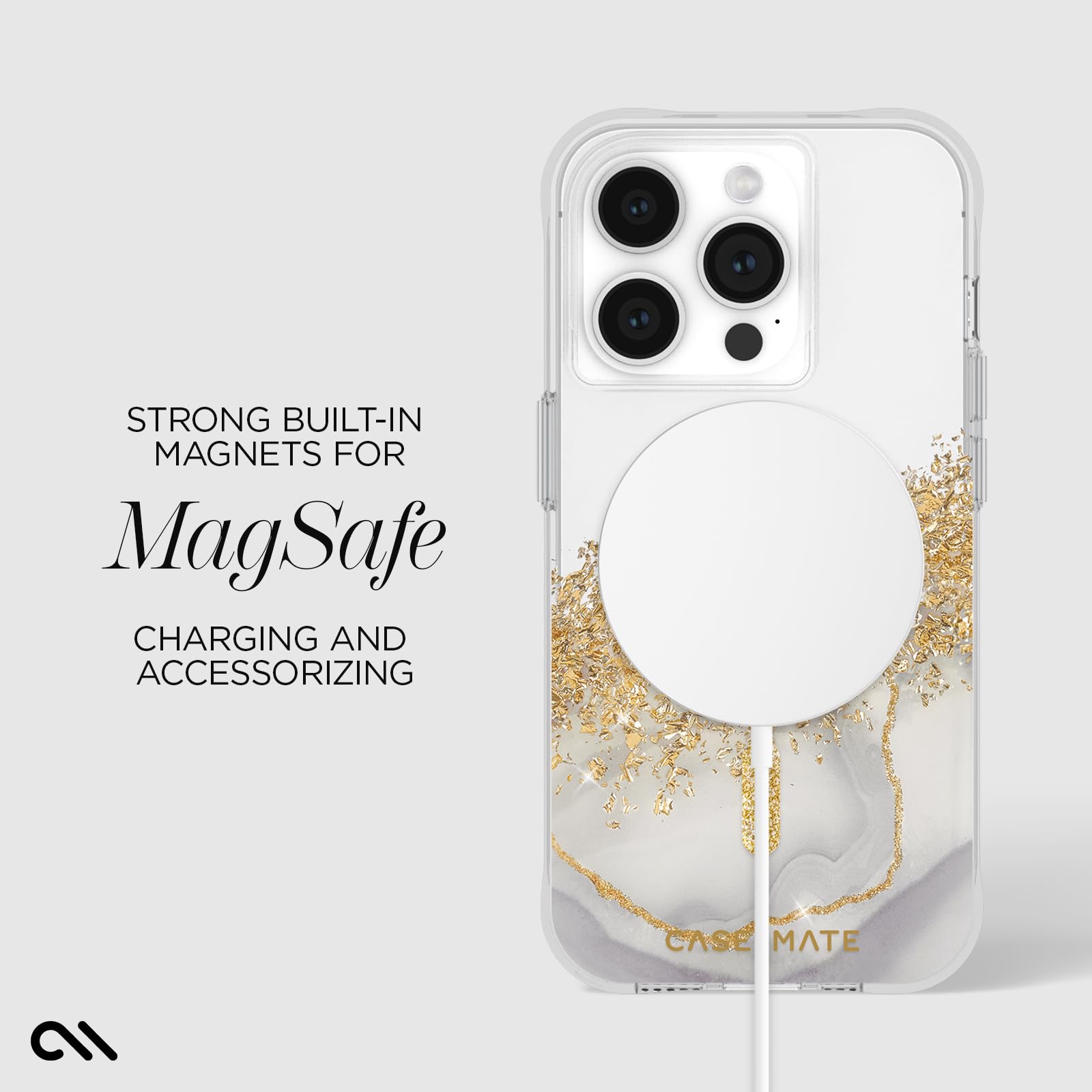 Foto 5 pulgar | Funda De Teléfono Case-mate Para Iphone 15 Pro Karat Marble Con Magsafe - Venta Internacional.