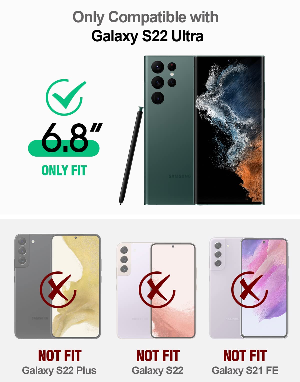 Foto 3 pulgar | Funda Poetic Spartan Compatible con Galaxy S22 Ultra 5g de 6.8 " - Venta Internacional