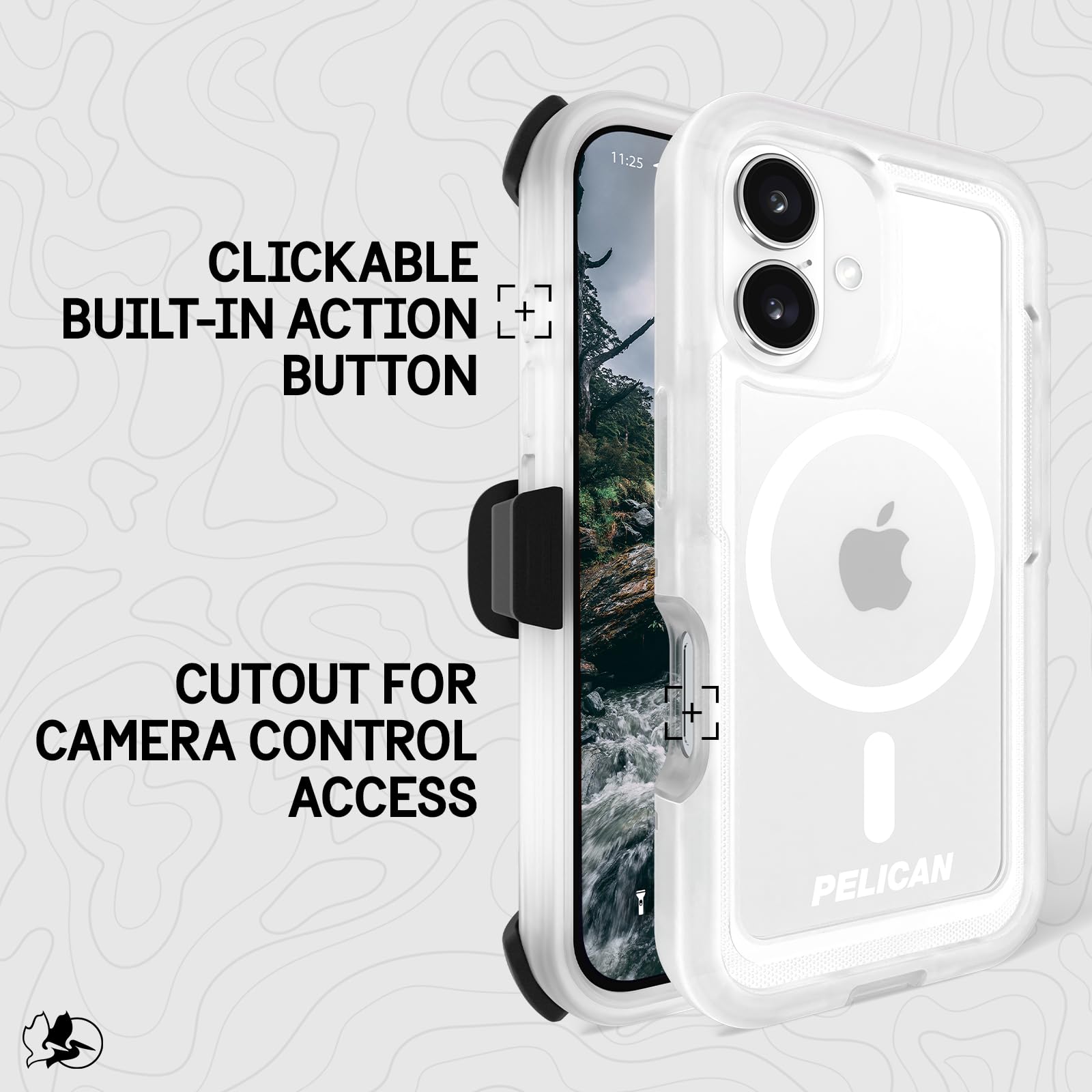 Foto 5 pulgar | Funda para Teléfono Pelican Voyager Para Iphone 16 Transparente con Funda - Venta Internacional
