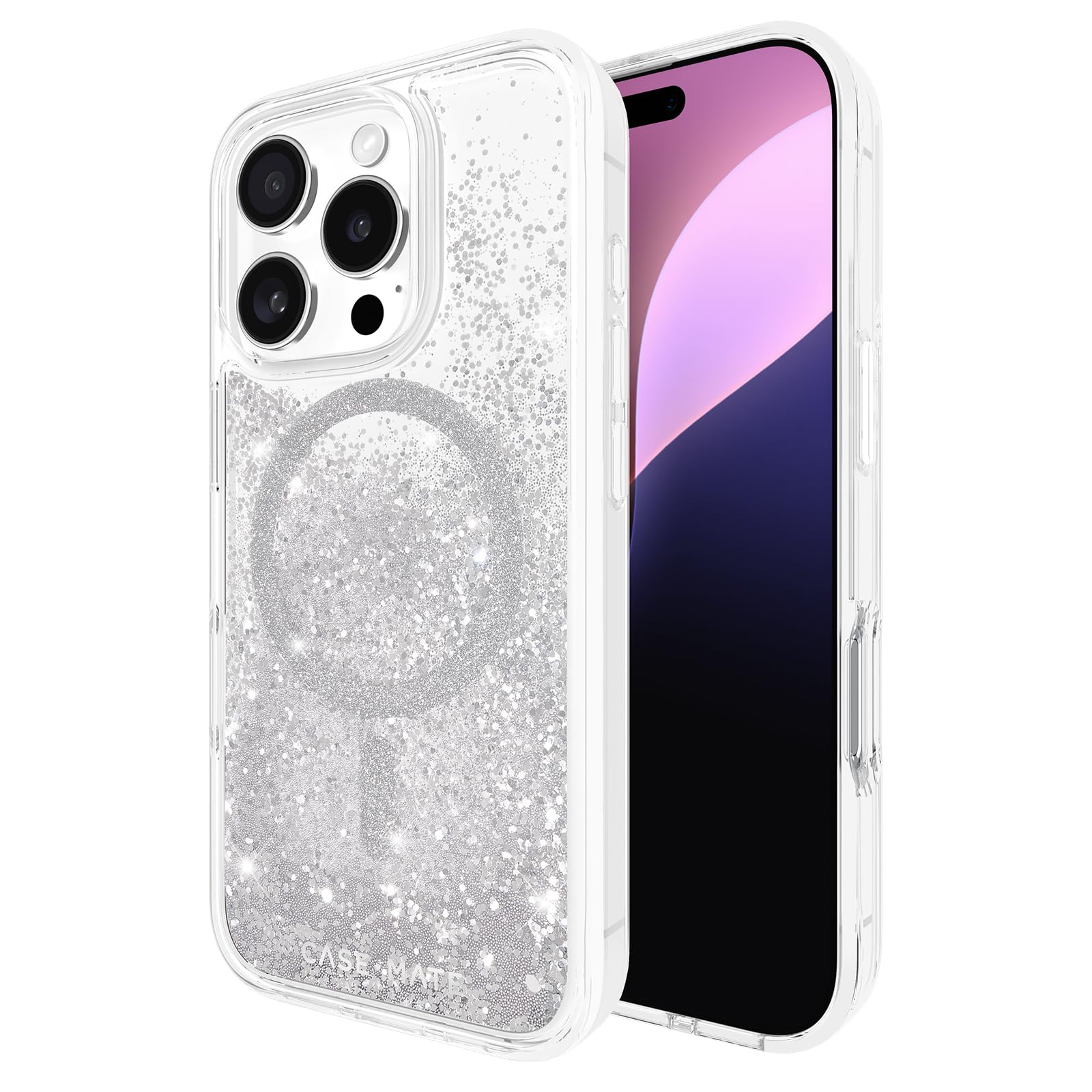 Foto 1 | Funda para Teléfono Case-Mate iPhone 16 Pro Silver Waterfall - Venta Internacional