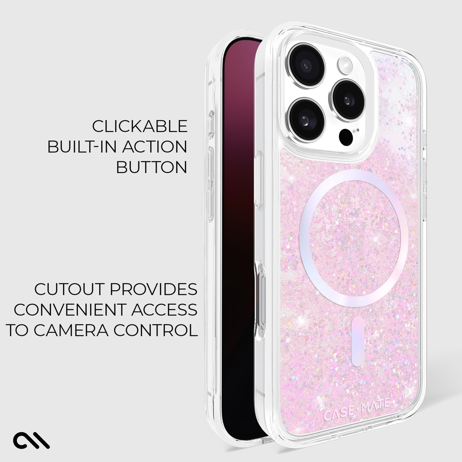 Foto 5 pulgar | Funda para Teléfono Case-Mate para iPhone 16 Pro Soap Bubble Waterfall - Venta Internacional