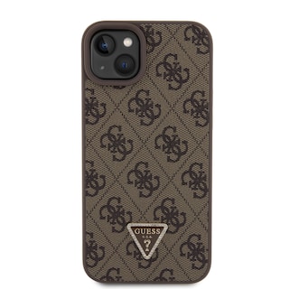 Foto 3 | Funda Guess 4G Crossbody para iPhone 15 Plus - Café