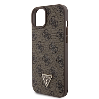 Foto 6 | Funda Guess 4G Crossbody para iPhone 15 Plus - Café