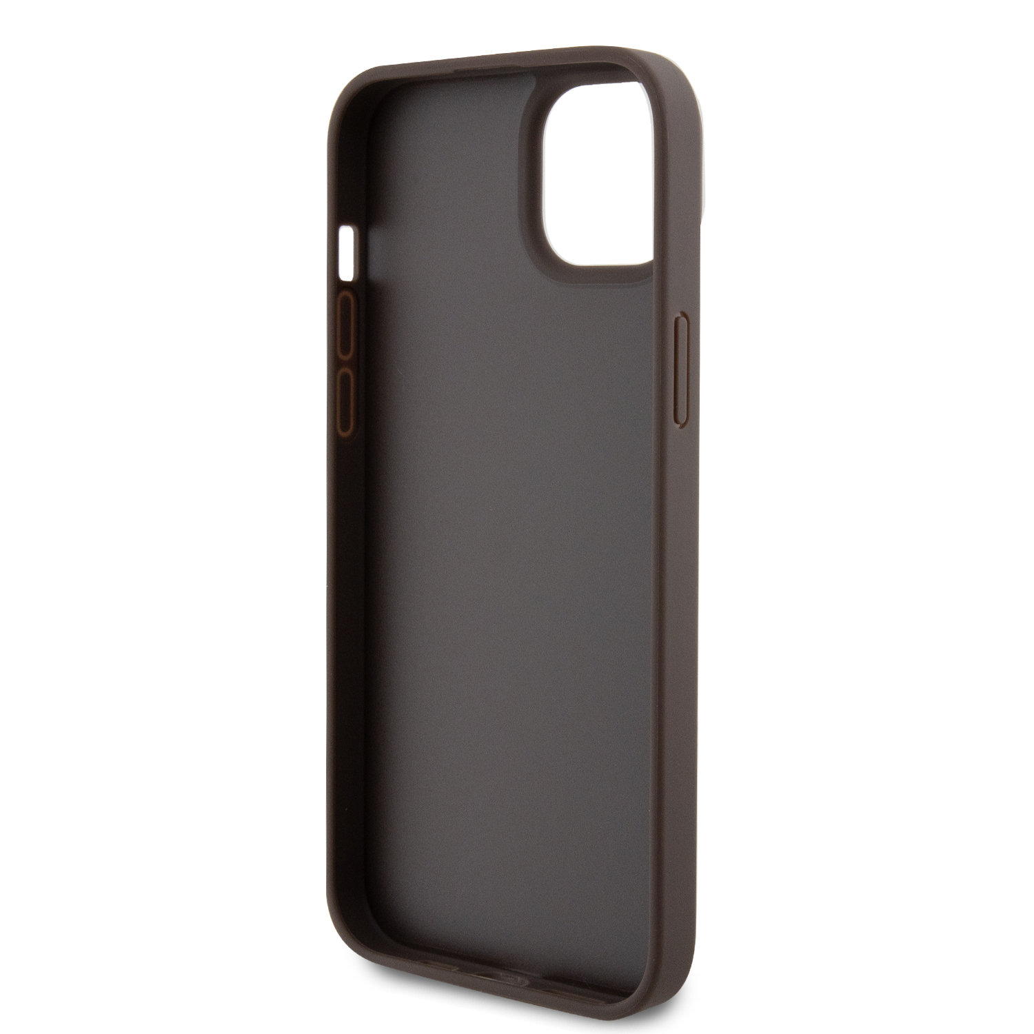 Foto 8 pulgar | Funda Guess 4G Crossbody para iPhone 15 Plus - Café