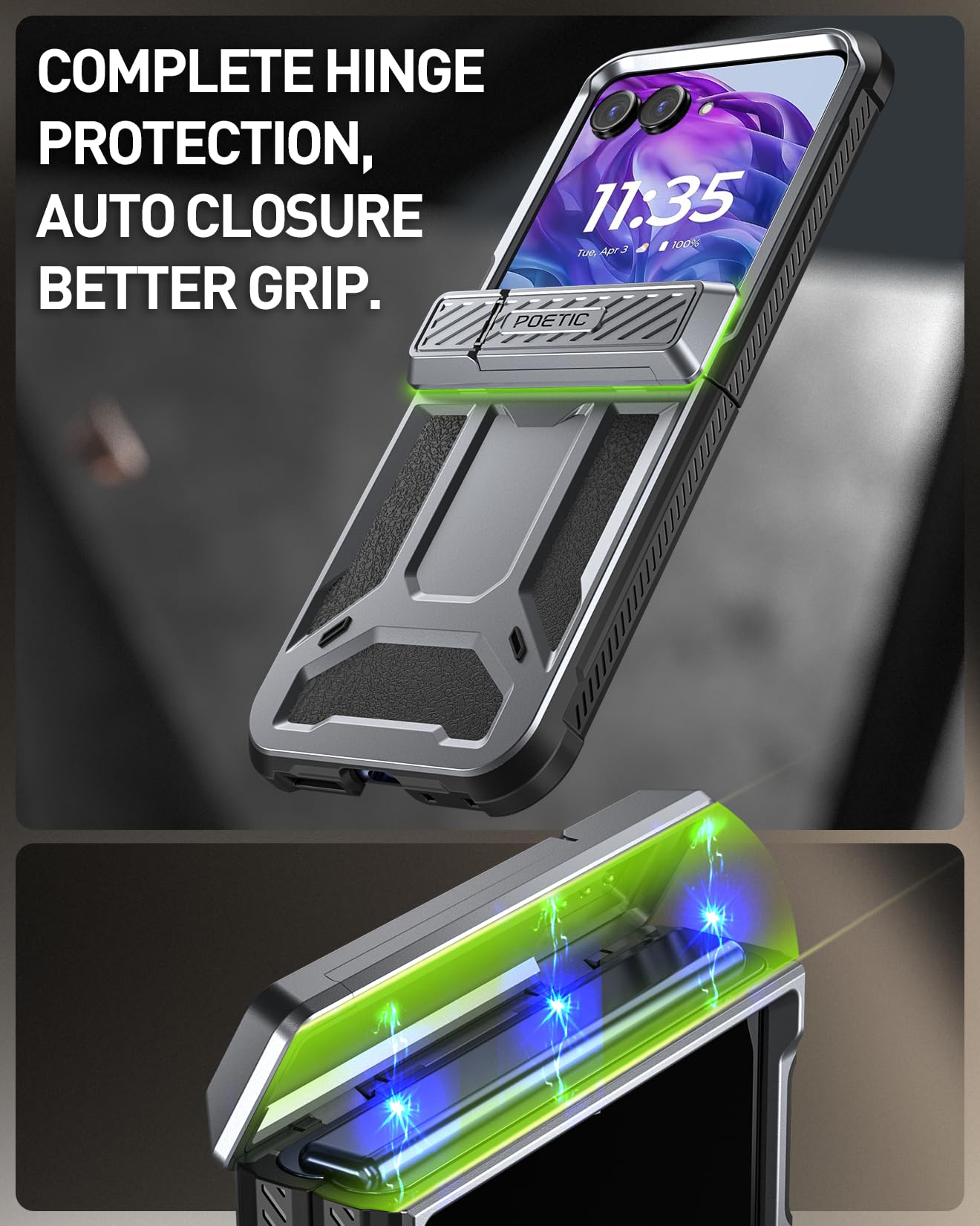 Foto 5 | Funda Poetic Spartan para Motorola Moto Razr Plus 2024 - Venta Internacional