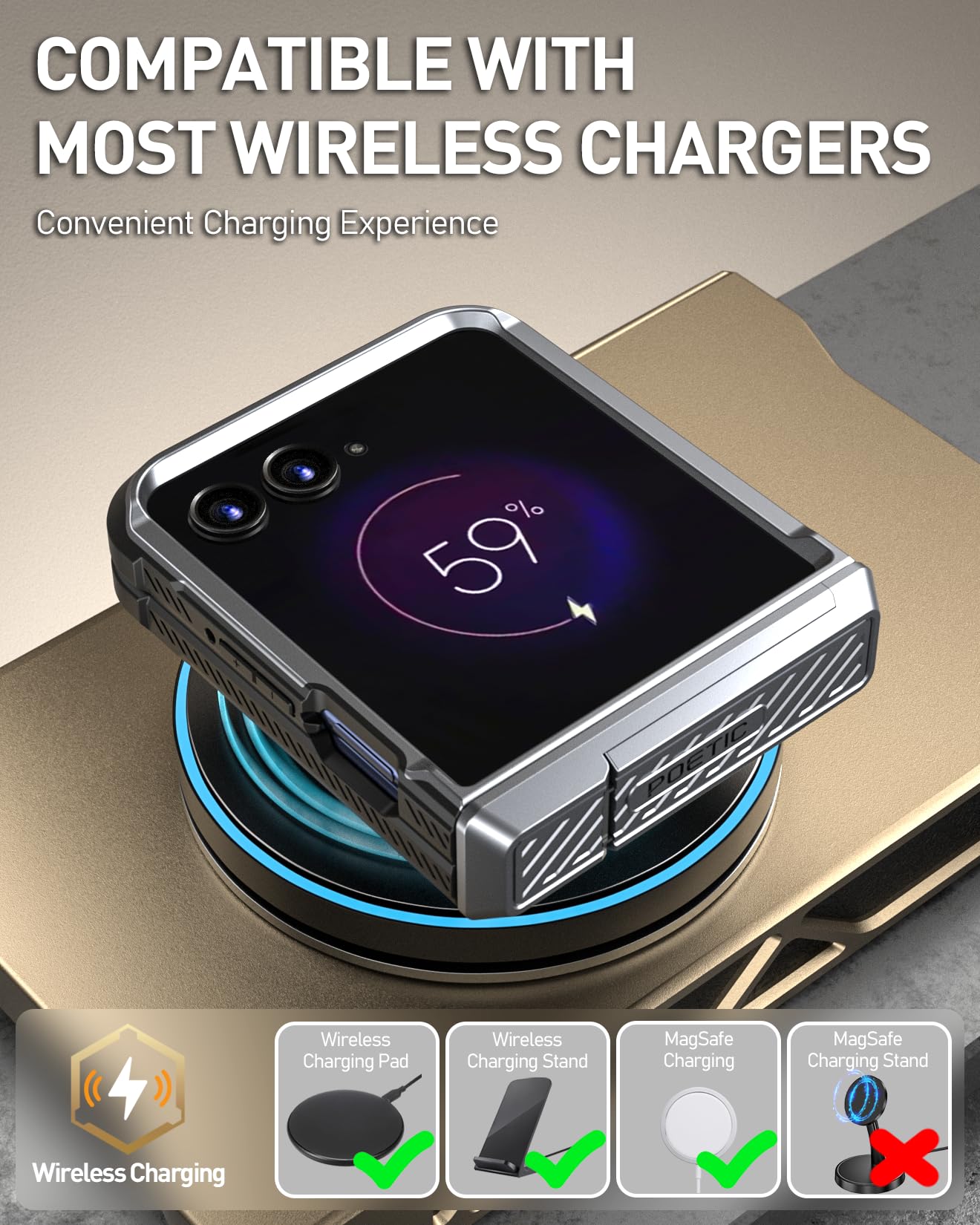 Foto 7 | Funda Poetic Spartan para Motorola Moto Razr Plus 2024 - Venta Internacional