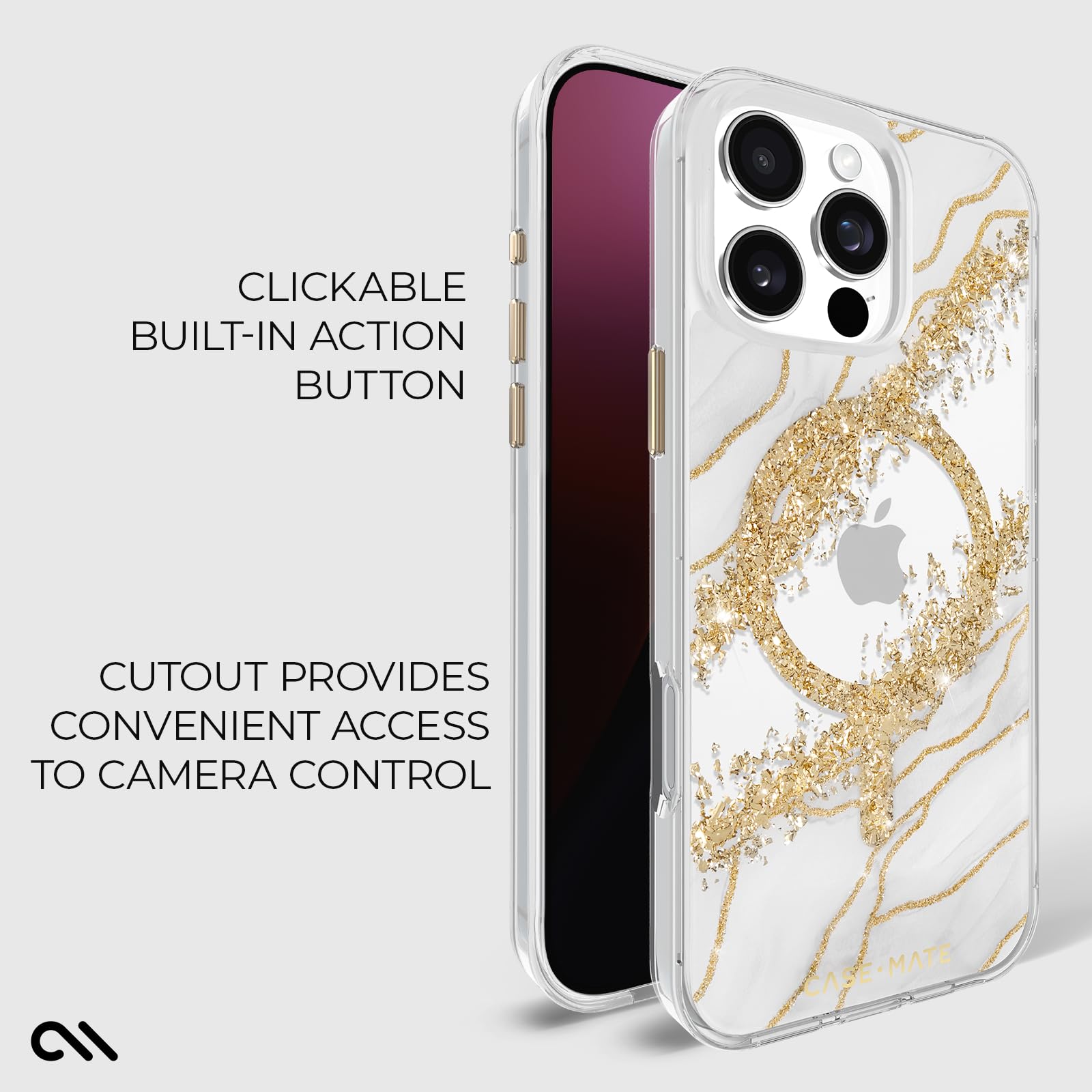 Foto 5 pulgar | Funda para Teléfono Case-Mate iPhone 16 Pro Max Karat Granite - Venta Internacional