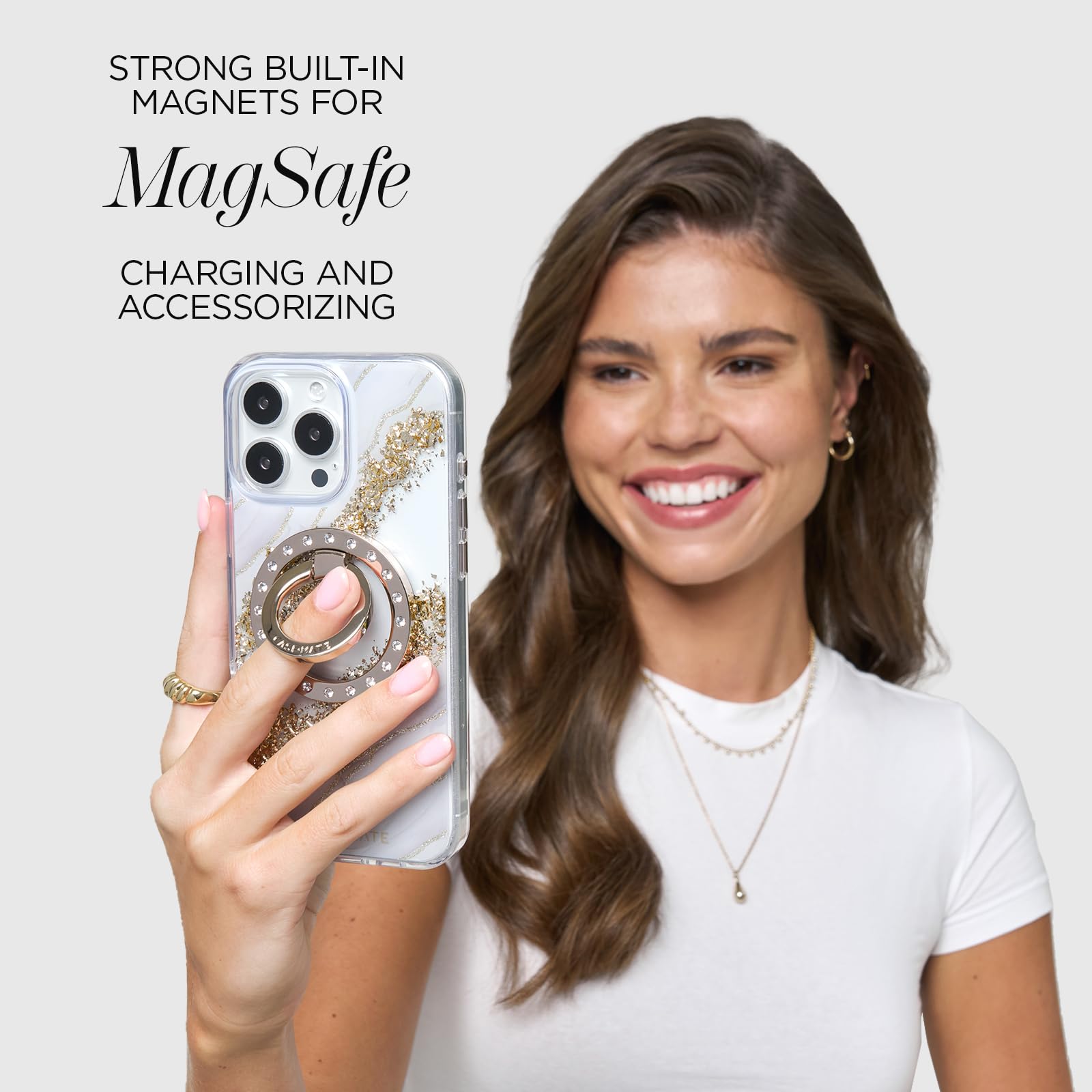 Foto 6 pulgar | Funda para Teléfono Case-Mate iPhone 16 Pro Max Karat Granite - Venta Internacional