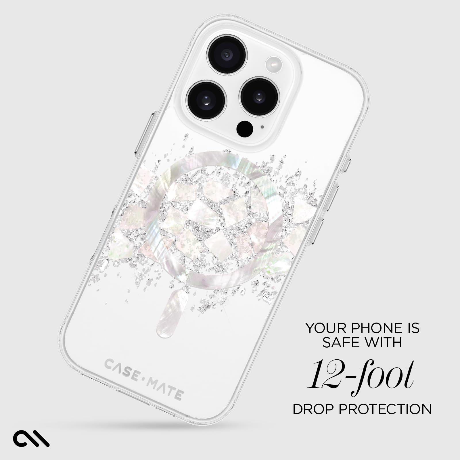 Foto 4 pulgar | Funda para Teléfono Case-Mate iPhone 16 Pro Touch Of Pearl - Venta Internacional