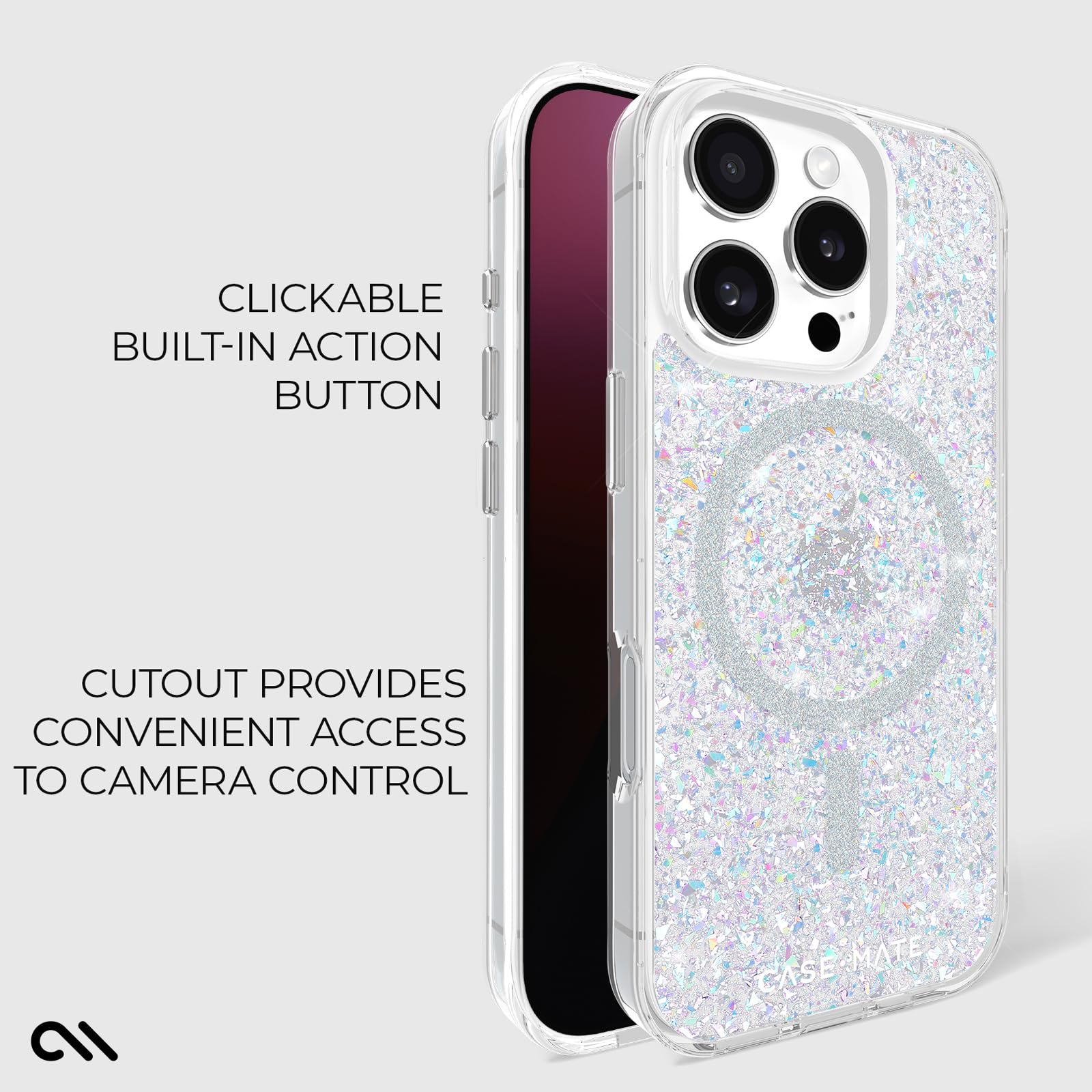 Foto 6 pulgar | Funda Para Teléfono Case-mate Iphone 16 Pro Twinkle Disco - Venta Internacional.