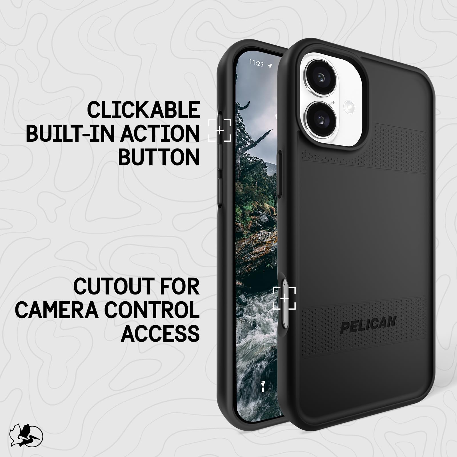 Foto 5 pulgar | Funda de Teléfono Pelican Protector para iPhone 16 Plus con Magsafe Negra - Venta Internacional