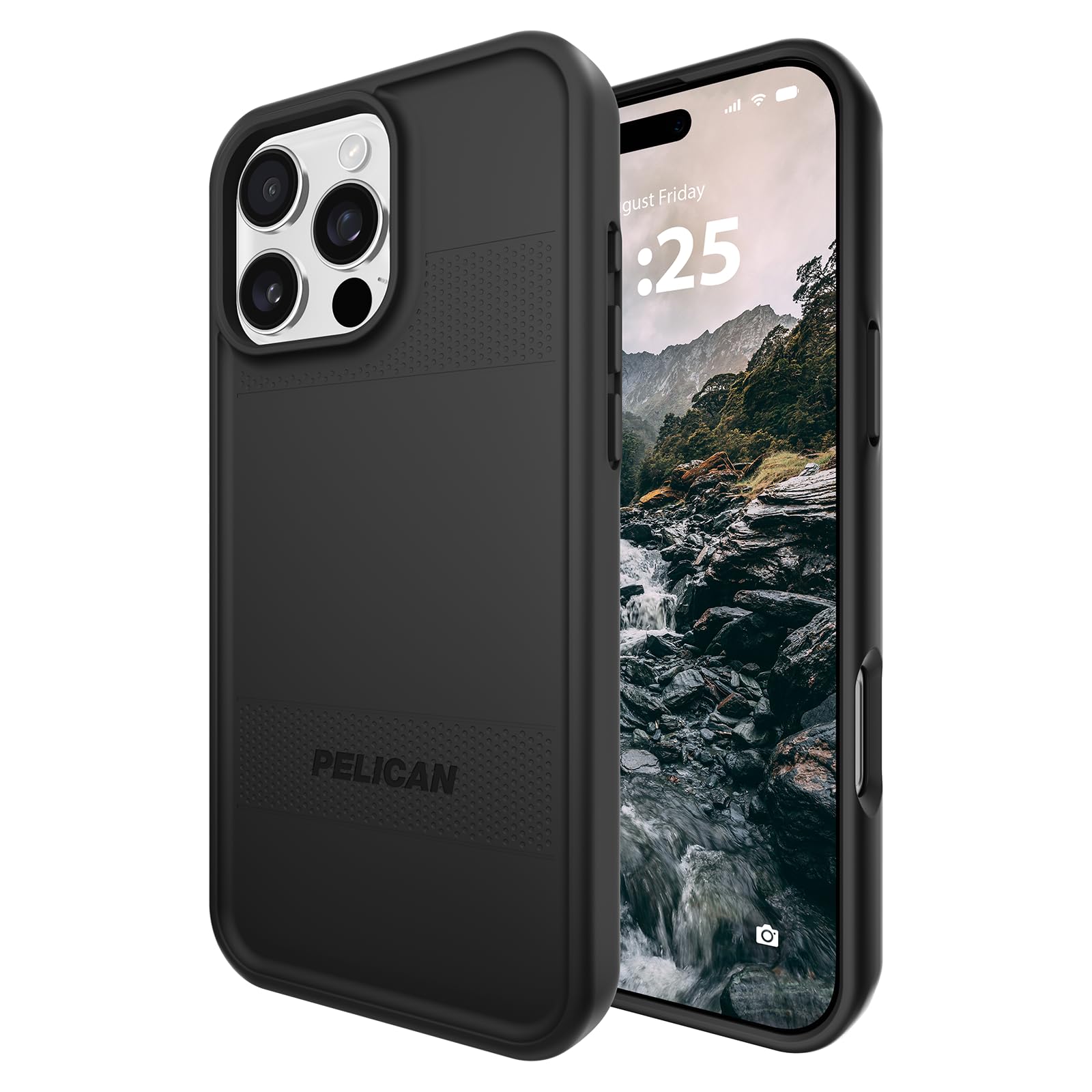 Foto 2 pulgar | Funda para Teléfono Pelican Protector iPhone 16 Pro Max Negra - Venta Internacional