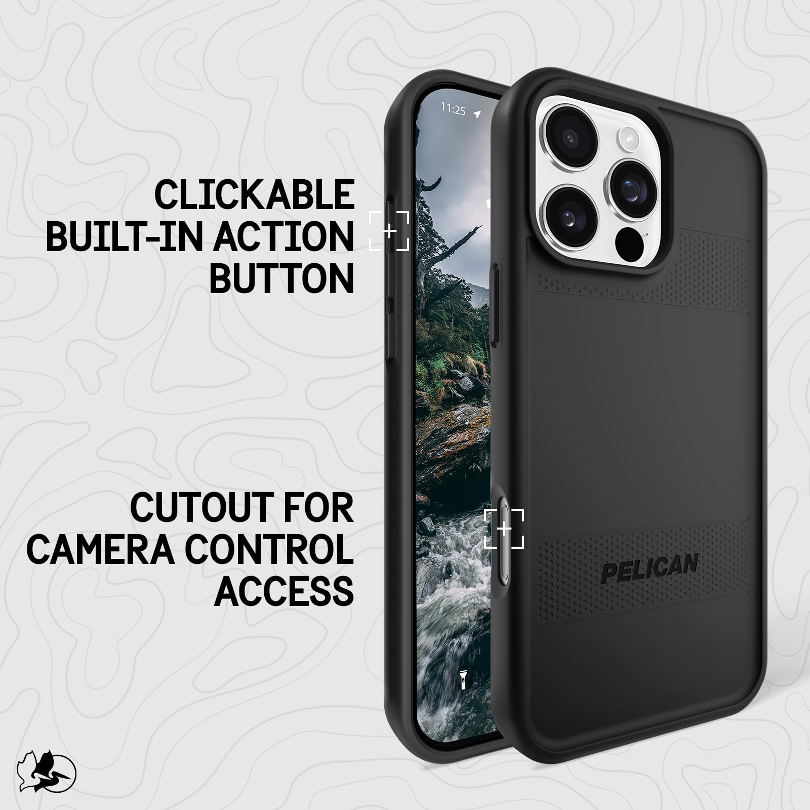 Foto 5 pulgar | Funda para Teléfono Pelican Protector iPhone 16 Pro Max Negra - Venta Internacional
