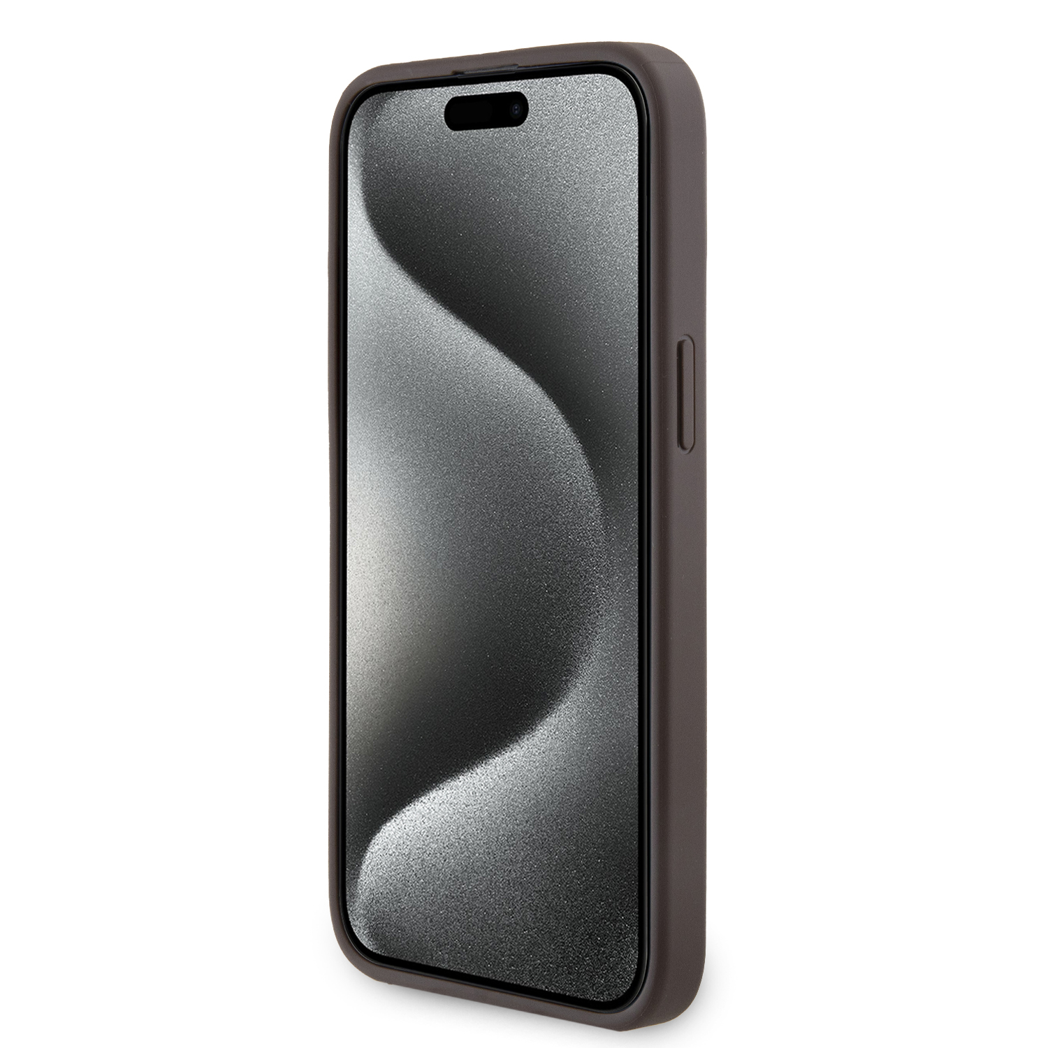 Foto 6 pulgar | Funda Guess 4g Logo Clásico Para Iphone 15 Pro Max - Café