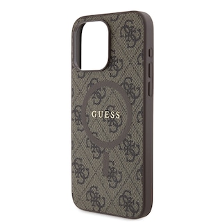 Foto 6 | Funda Guess 4g Logo Clásico Para Iphone 15 Pro Max - Café