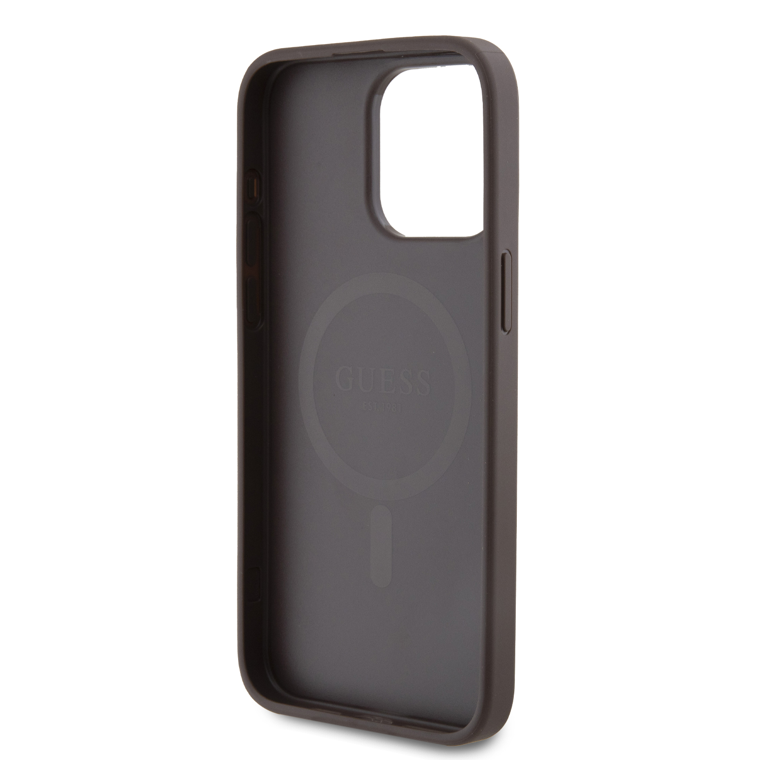 Foto 8 pulgar | Funda Guess 4g Logo Clásico Para Iphone 15 Pro Max - Café