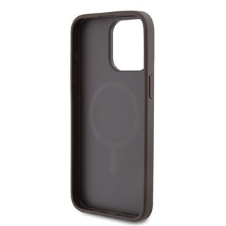 Foto 7 | Funda Guess 4g Logo Clásico Para Iphone 15 Pro Max - Café