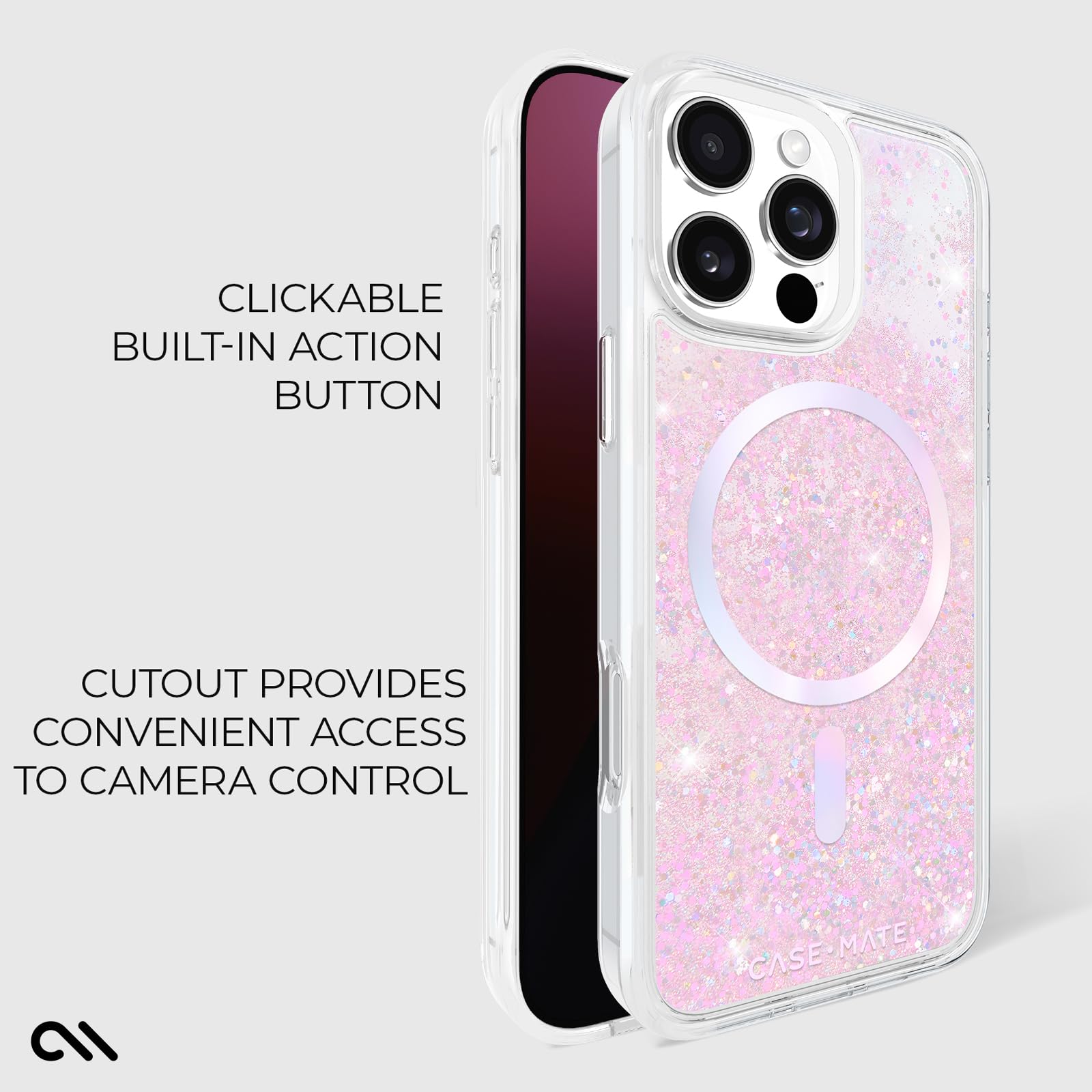 Foto 5 pulgar | Funda para Teléfono Case-Mate para iPhone 16 Pro Max Soap Bubble Waterfall - Venta Internacional