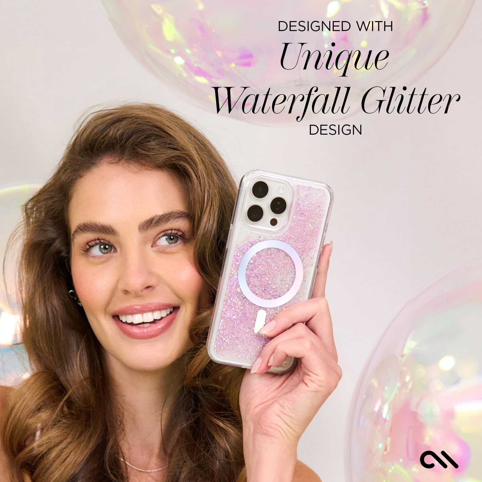 Foto 7 pulgar | Funda para Teléfono Case-Mate para iPhone 16 Pro Max Soap Bubble Waterfall - Venta Internacional
