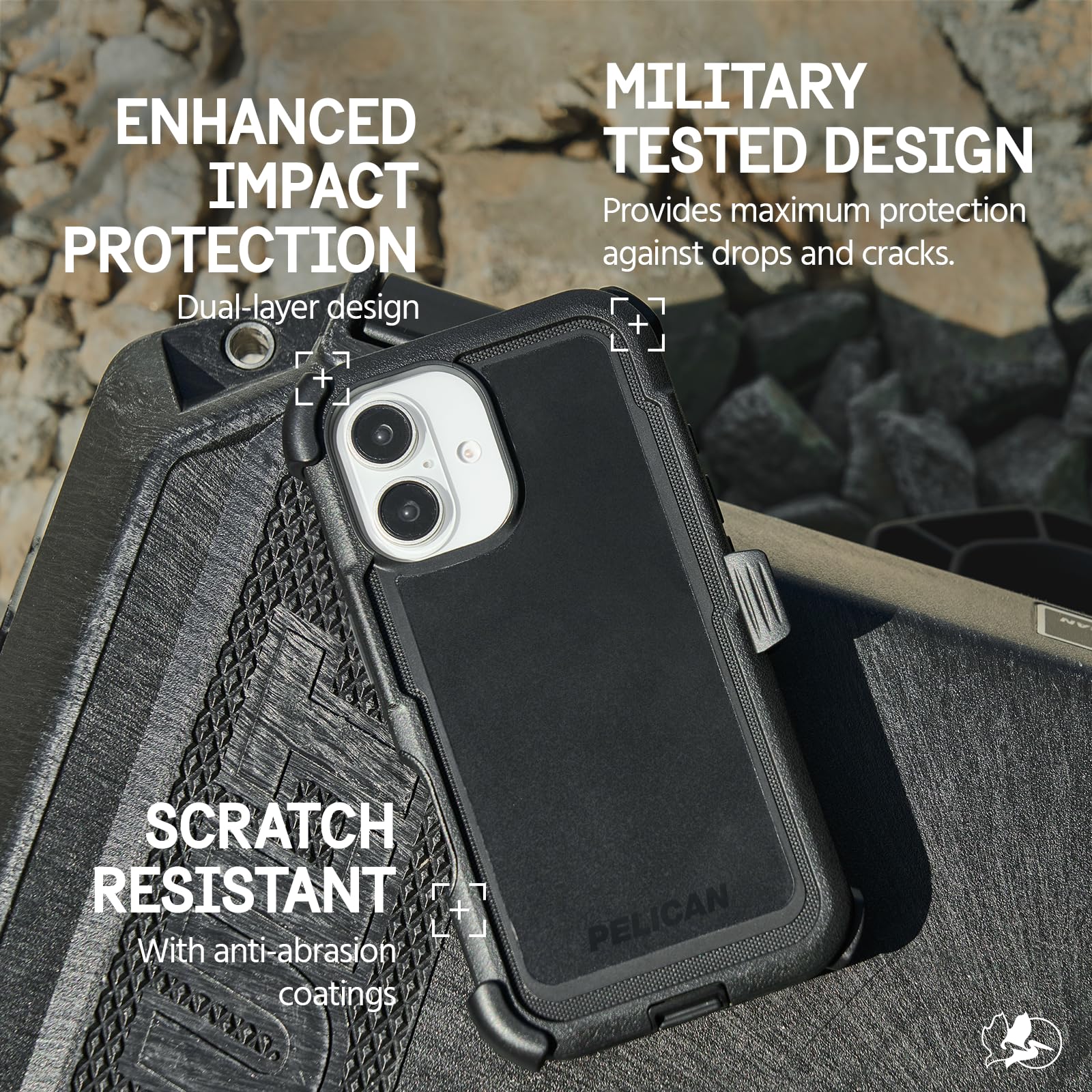 Foto 6 pulgar | Funda de Teléfono Pelican Voyager para iPhone 16 con Magsafe Black - Venta Internacional