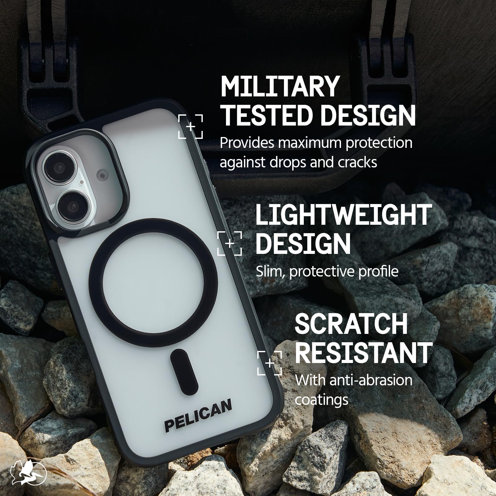 Foto 6 pulgar | Funda de Teléfono Pelican Ranger para iPhone 16 Plus con Magsafe Clear - Venta Internacional