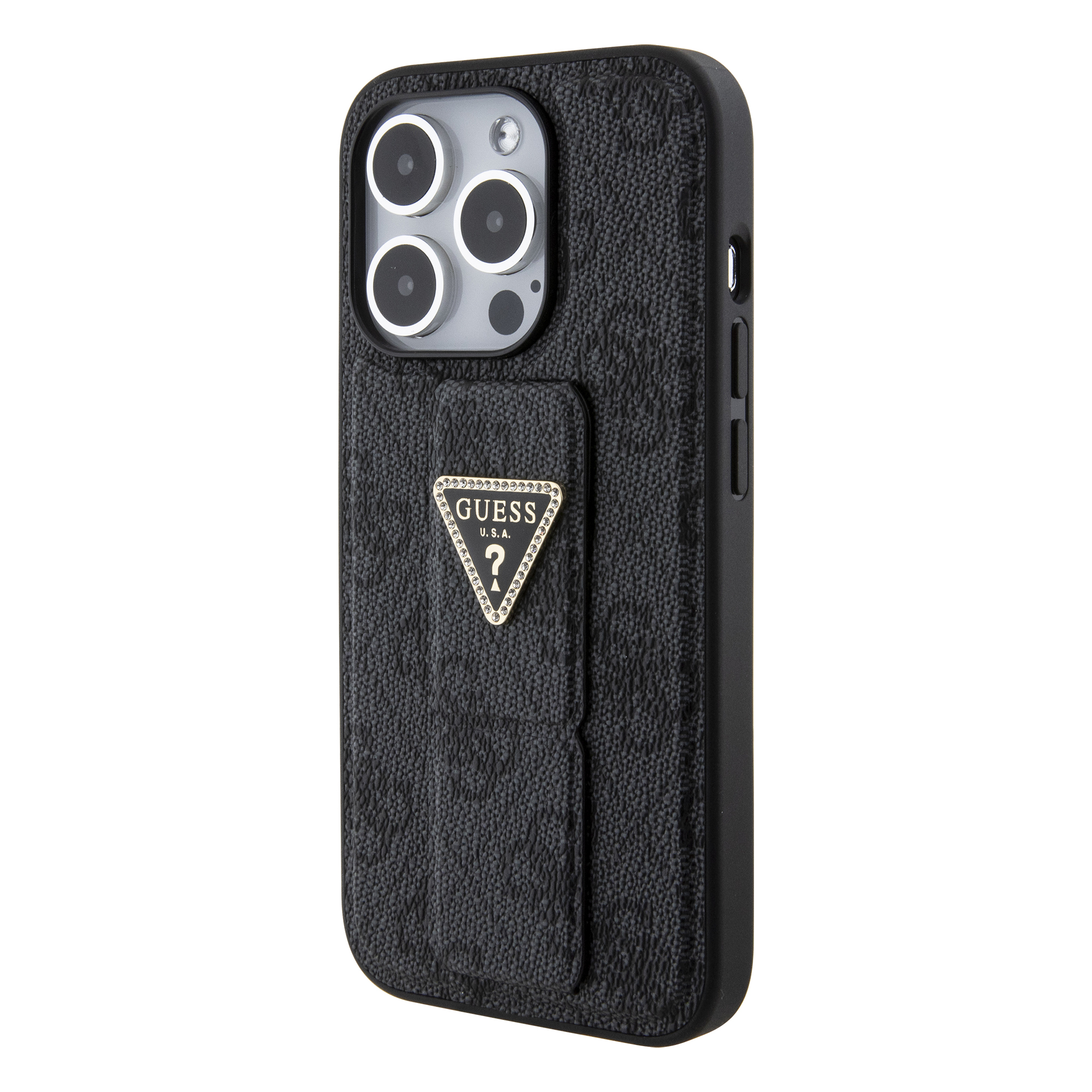 Foto 3 | Funda Guess 4g Triángulo Stand Para Iphone 15 Pro