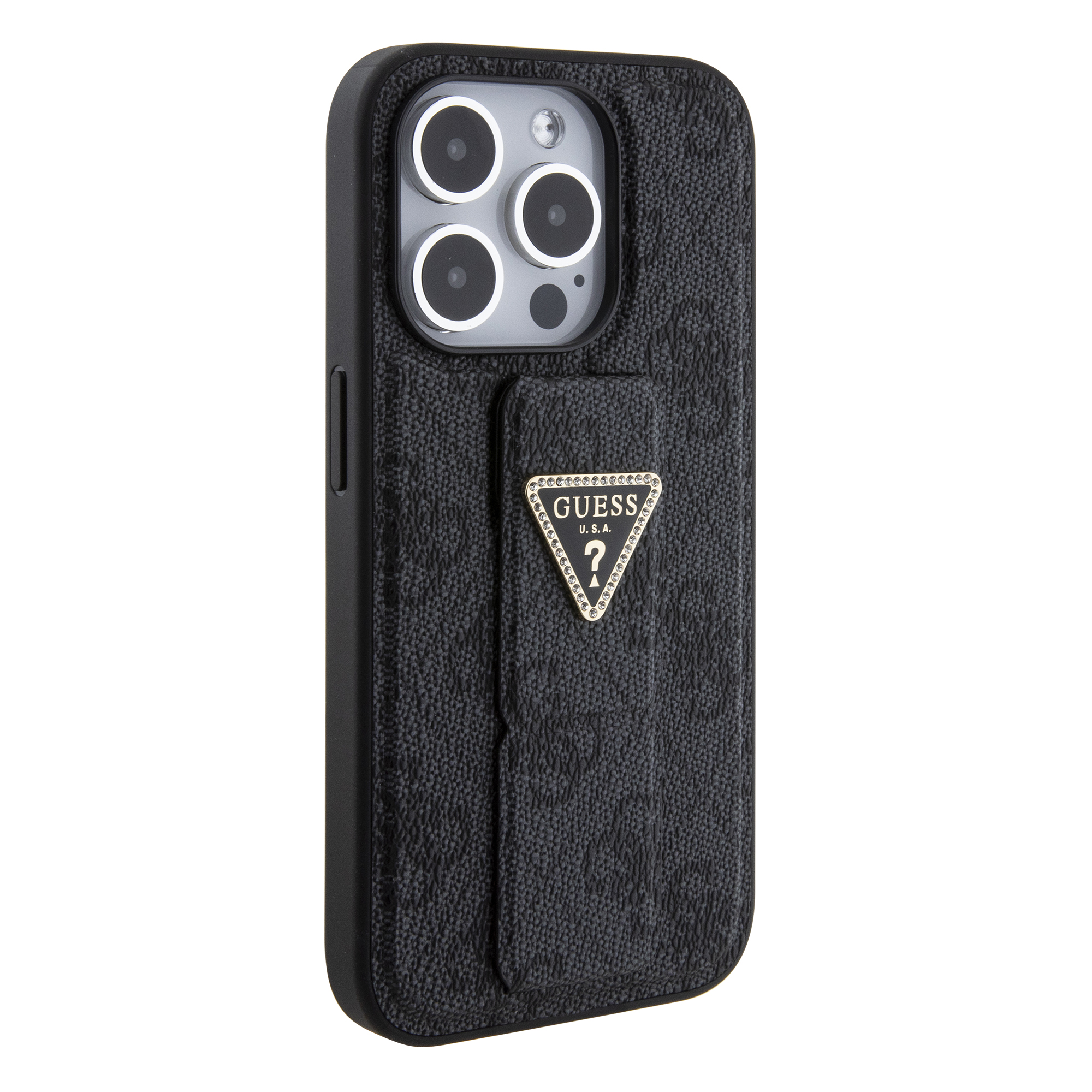 Foto 5 | Funda Guess 4g Triángulo Stand Para Iphone 15 Pro