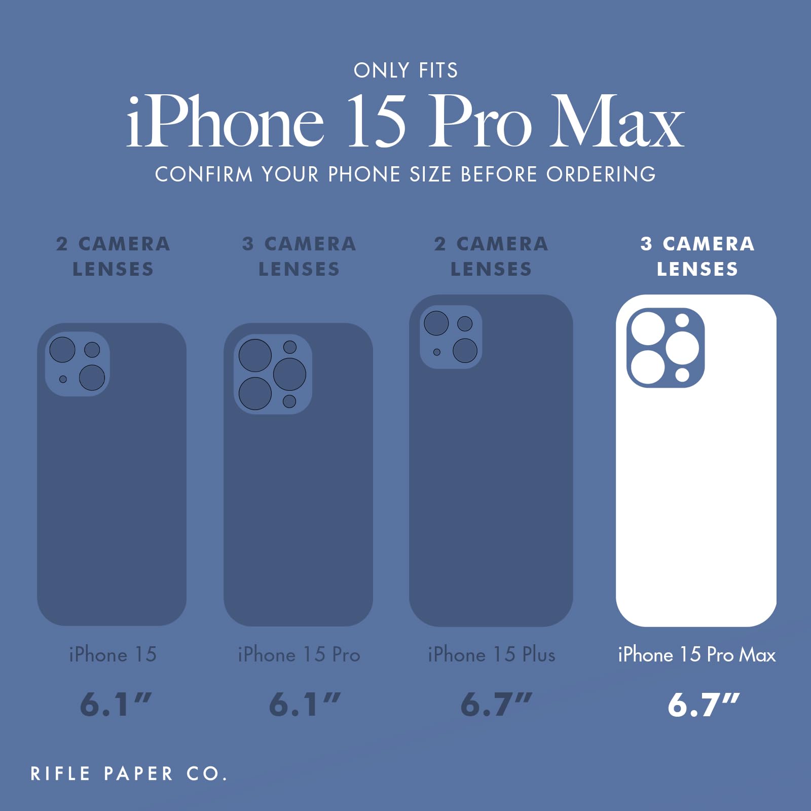 Foto 3 pulgar | Funda para Teléfono Case-mate Rifle Paper Co. Iphone 15 Pro Max - Venta Internacional