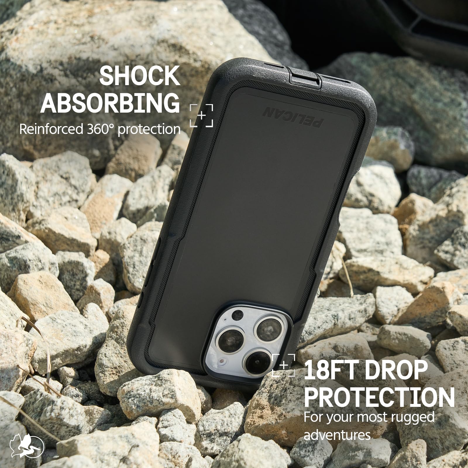 Foto 4 pulgar | Funda de Teléfono Pelican Voyager para iPhone 16 Pro Max con Magsafe Black - Venta Internacional