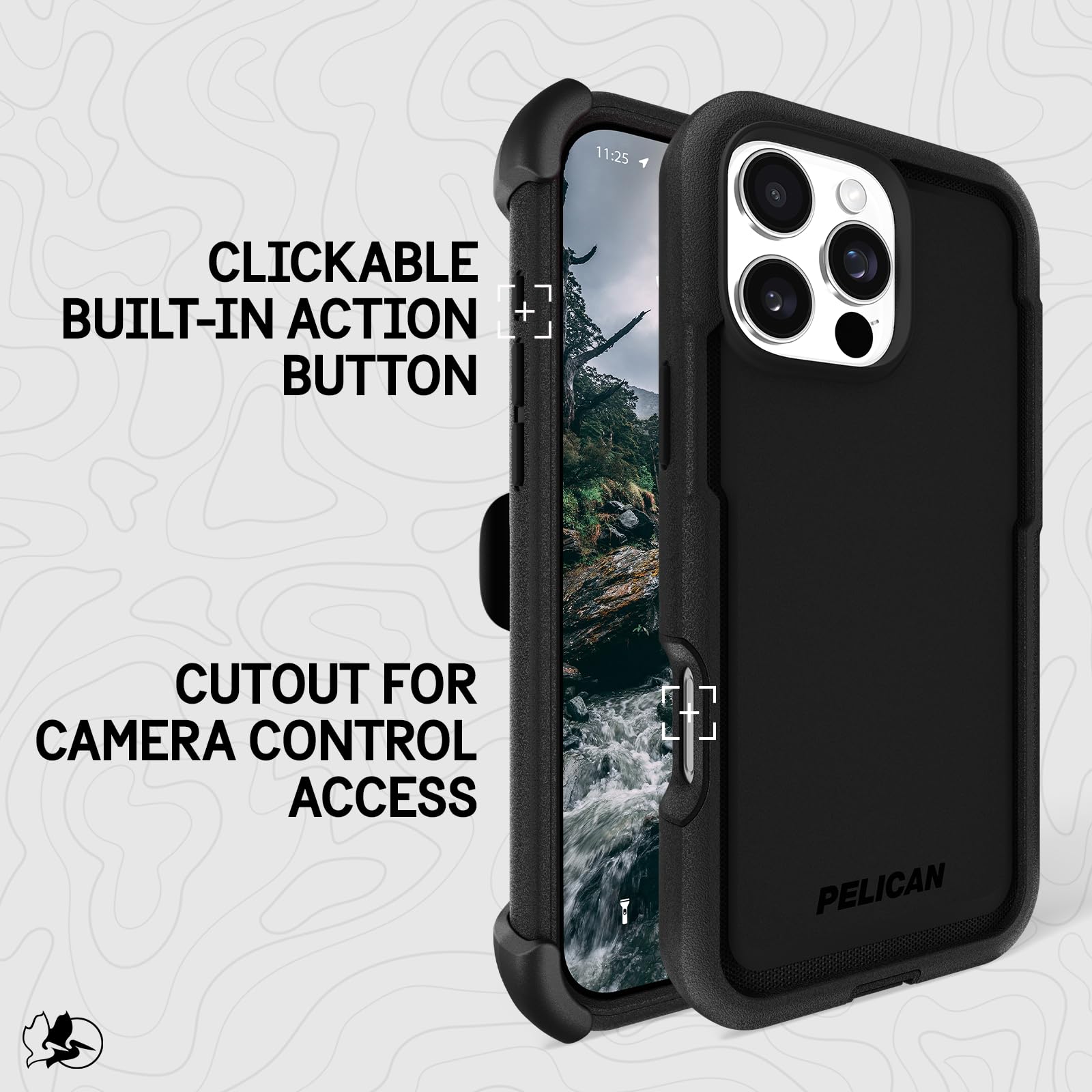 Foto 5 pulgar | Funda de Teléfono Pelican Voyager para iPhone 16 Pro Max con Magsafe Black - Venta Internacional