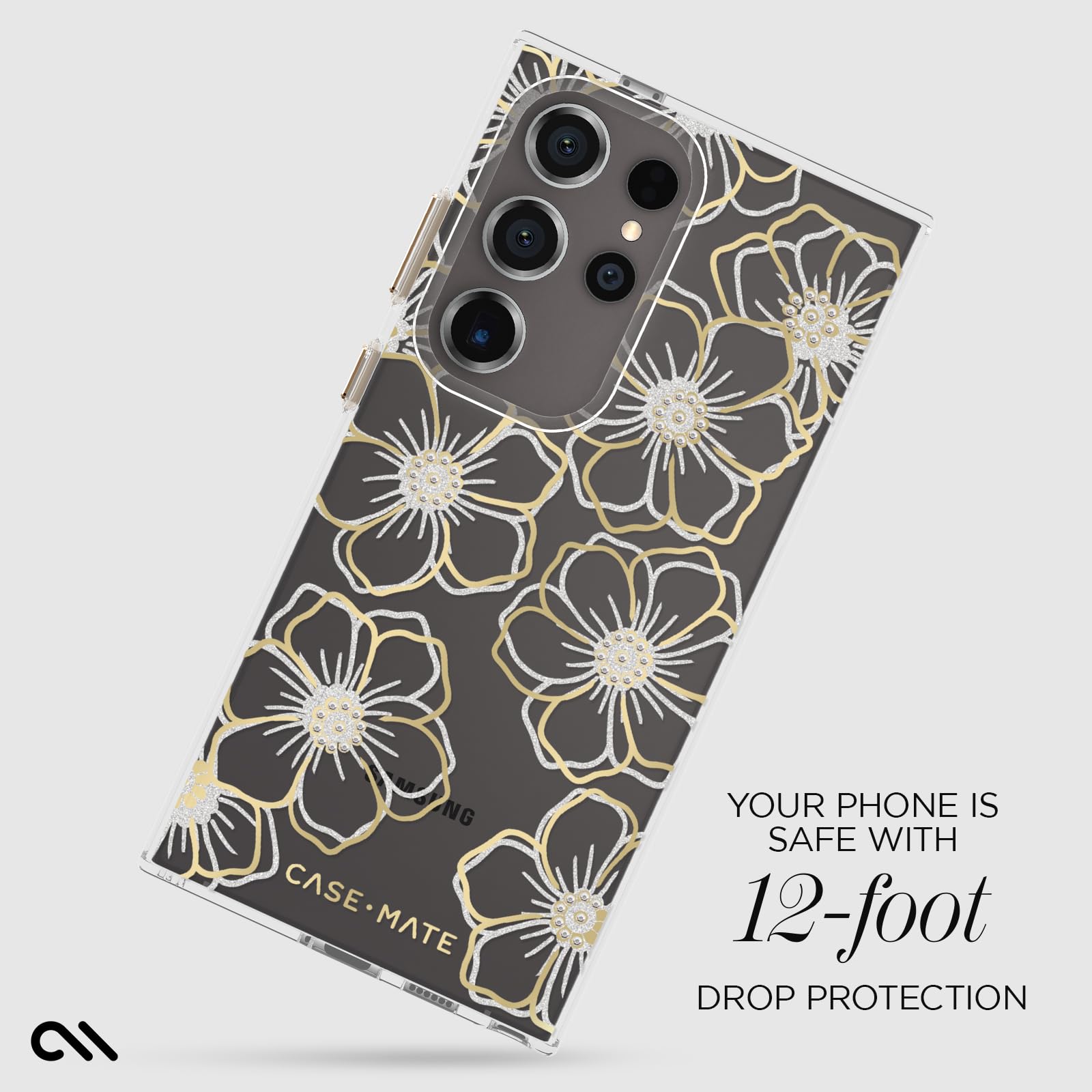Foto 4 pulgar | Funda Para Teléfono Case-mate Samsung Galaxy S24 Ultra Floral Gems - Venta Internacional.