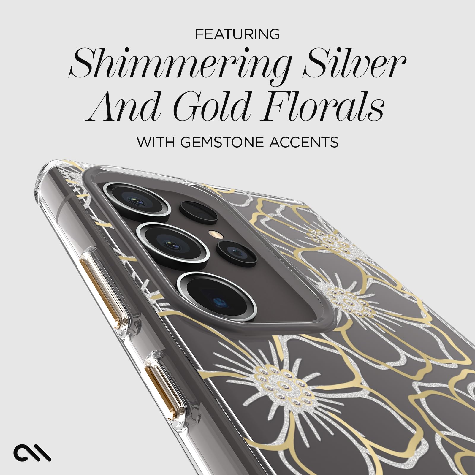 Foto 5 pulgar | Funda Para Teléfono Case-mate Samsung Galaxy S24 Ultra Floral Gems - Venta Internacional.